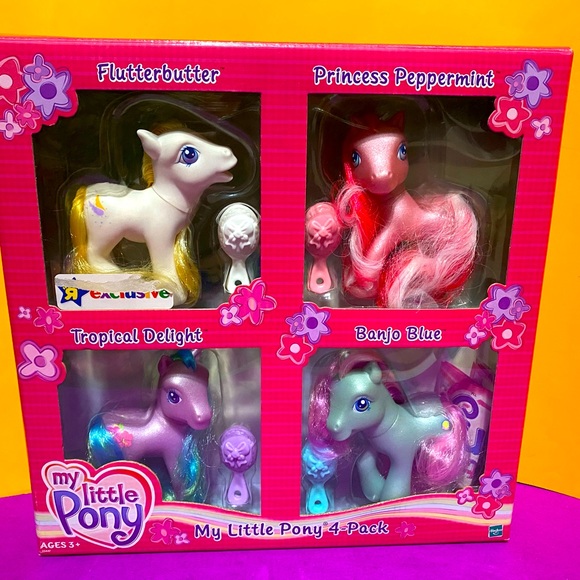 MY LITTLE PONY G3 NWT VINTAGE 2004 TOYS R US EXCLUSIVE COLLECTABLE  PONY 4-PACK - Picture 13 of 16